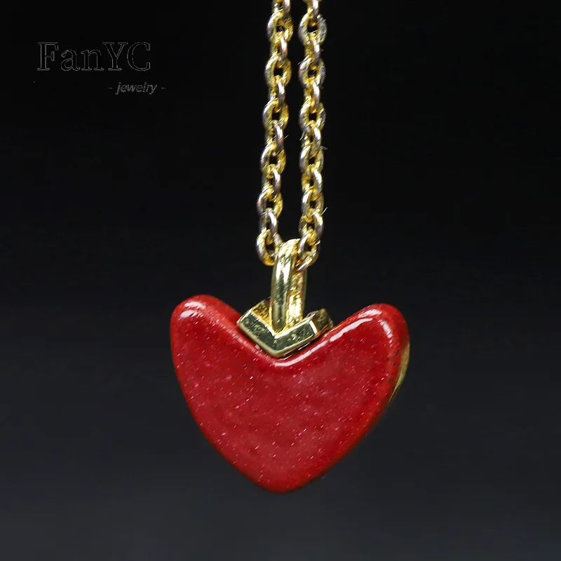 Luxury Gifts Jewelry & Watches Namfleg Mostar - 천연 V자형 시나바 러브 하트 귀걸이
