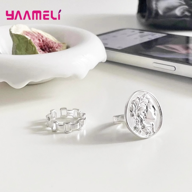 Fine Jewelry Watches Women - 여성을위한 925 실버 시계 체인 반지