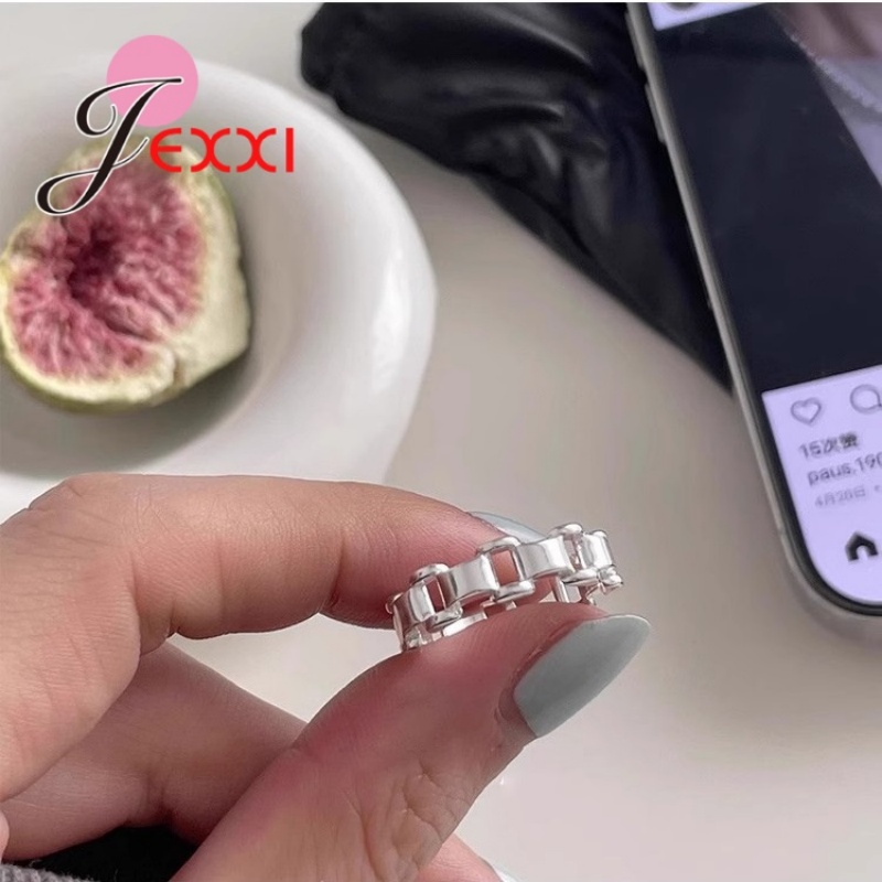 Fine Jewelry Watches Women - 스털링 실버 S925 시계 체인 반지