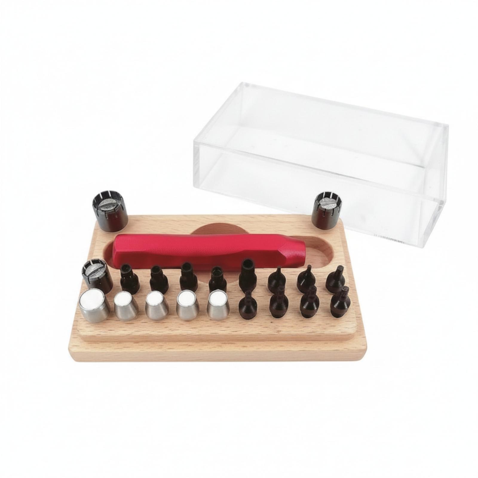 Watch Repair Tool Kit - 완벽한 시계 수리 키트, 빨간색 손잡이와