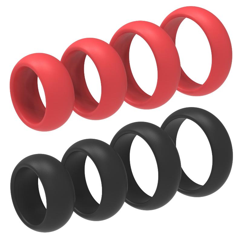 Couple Ring Set - 남성용 4개 실리콘 페니스 링 세트,