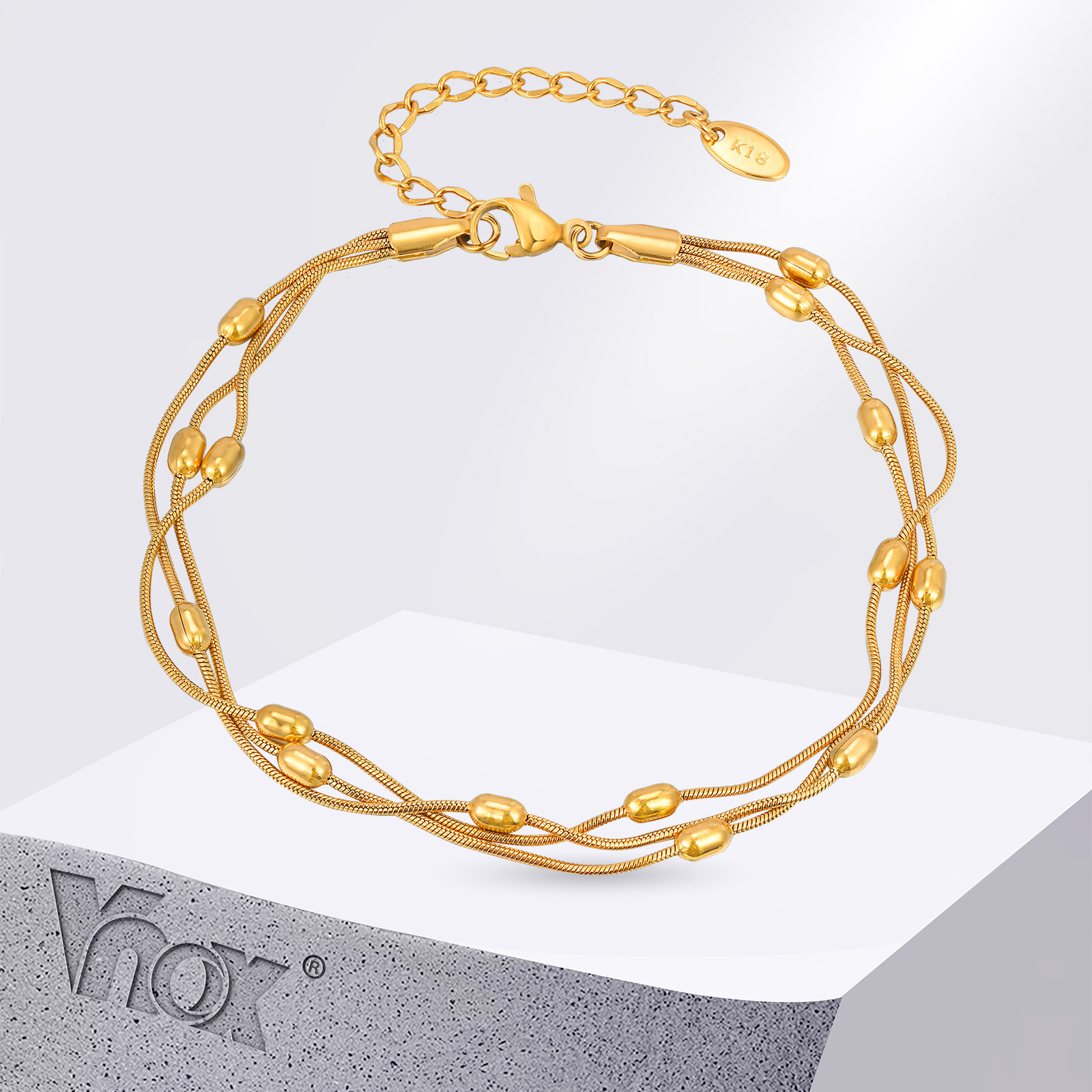 Vnox 여름 스테인레스 스틸 여성을위한 3 층 뱀 체 - Jc Jewelry & Watches 리뷰 및 가격