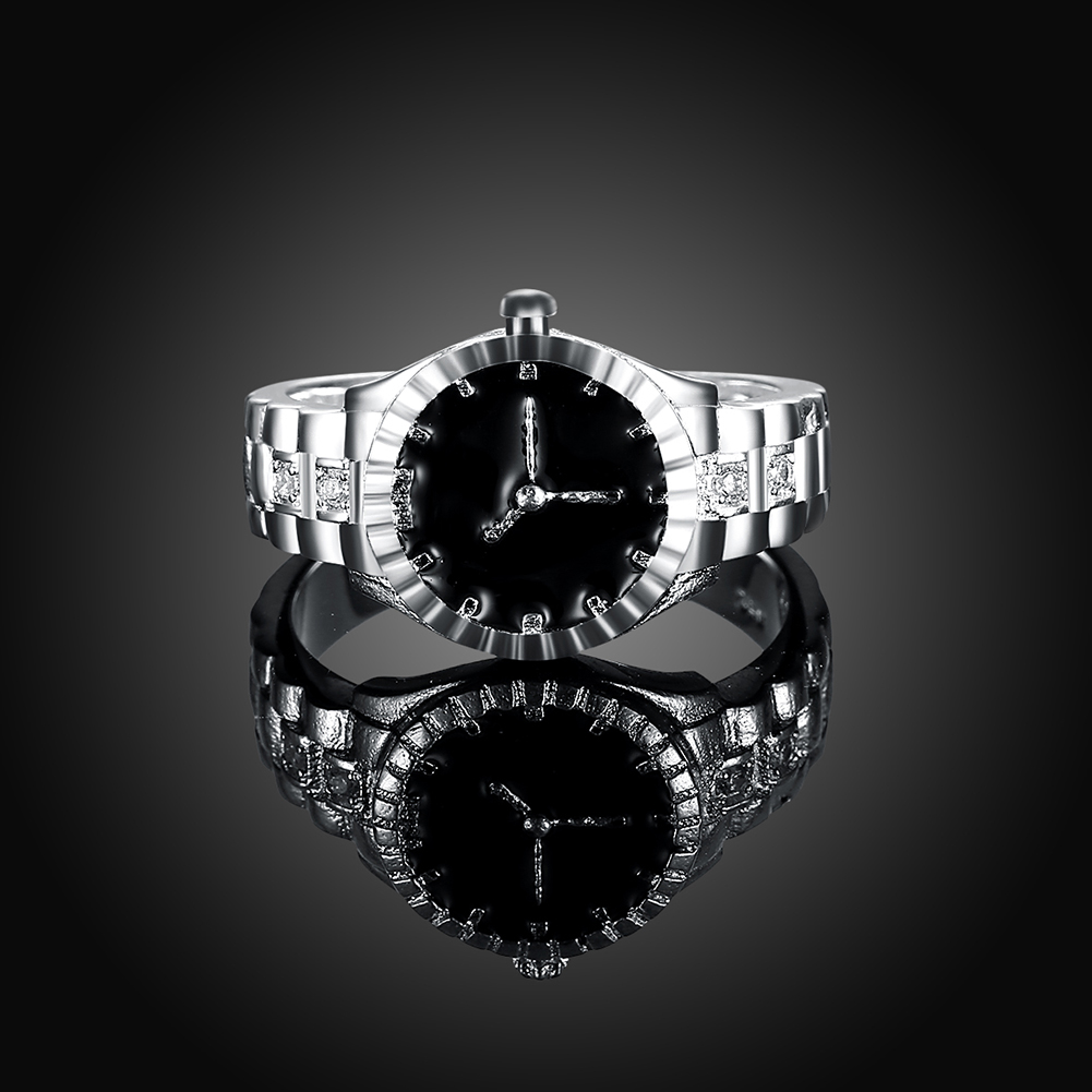 여성을위한 925 스털링 실버 손목 시계 지르콘 반지  - Fine Jewelry Watches Women 리뷰 및 가격