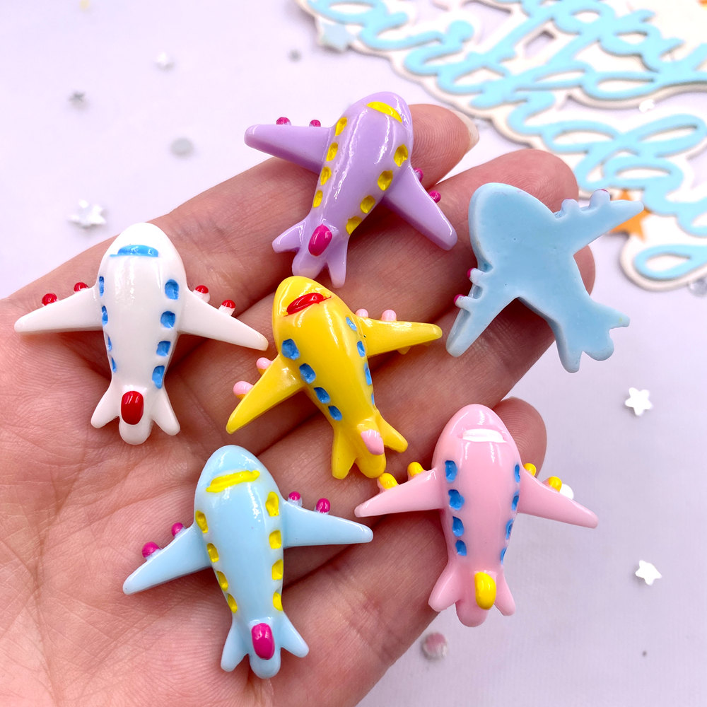 10PCS 혼합 수지 다채로운 만화 항공기 플랫 백 스 - Paradise Jewelry & Watches Dolphin Mall 리뷰 및 가격