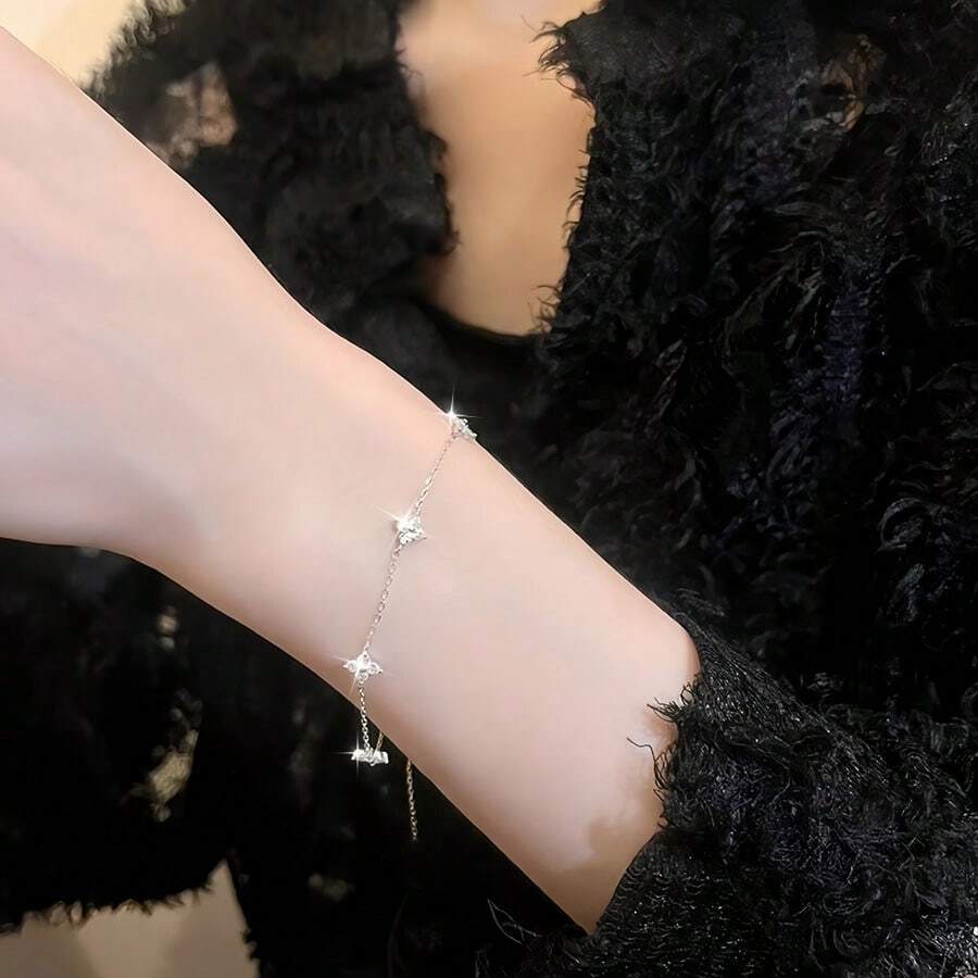 방수 실버톤 도금 지르코니아 꽃 펜던트 팔찌 체인 1개 - Luxury Gifts Jewelry & Watches Namfleg Mostar 리뷰 및 가격
