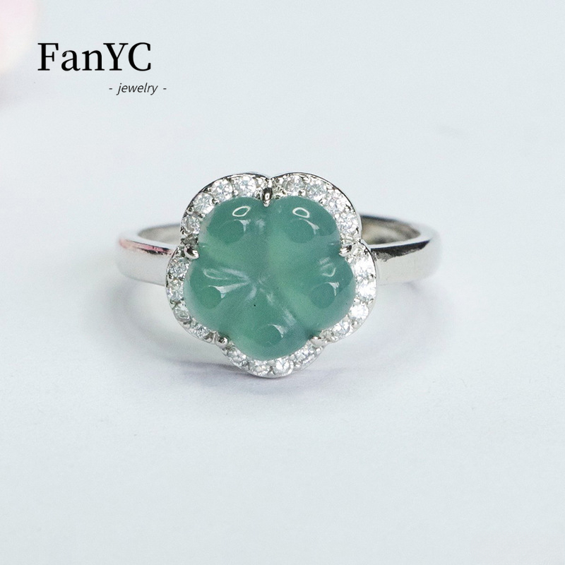 천연 A-상품 경옥 푸른 물 꽃 반지 아름답게 조각된  - Luxury Gifts Jewelry & Watches Namfleg Mostar 리뷰 및 가격