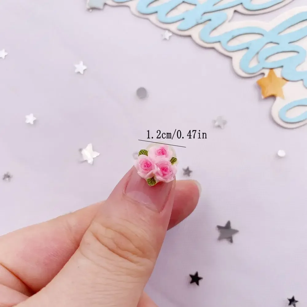 송진 미니 다채로운 세 잎 장미 플랫 백 플라워 피규어 - Paradise Jewelry & Watches Dolphin Mall 리뷰 및 가격