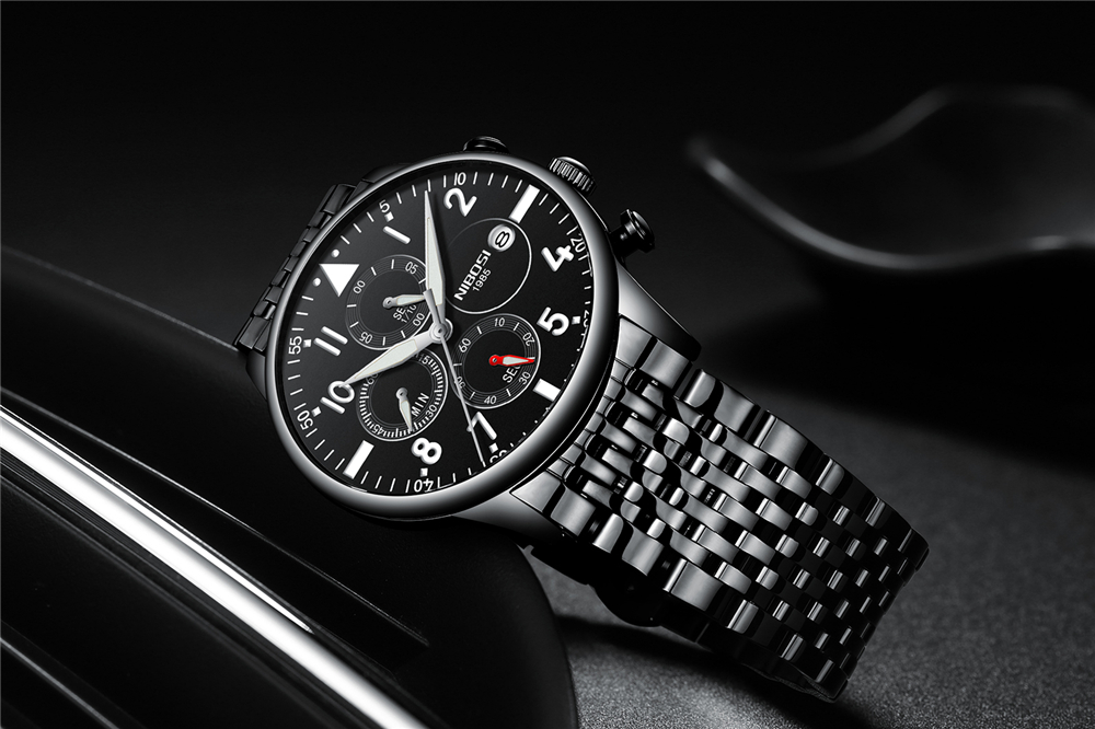 니보시 패션 남성용 시계 탑 브랜드 럭셔리 쿼츠 시계  - Jewelry Style Watches 리뷰 및 가격