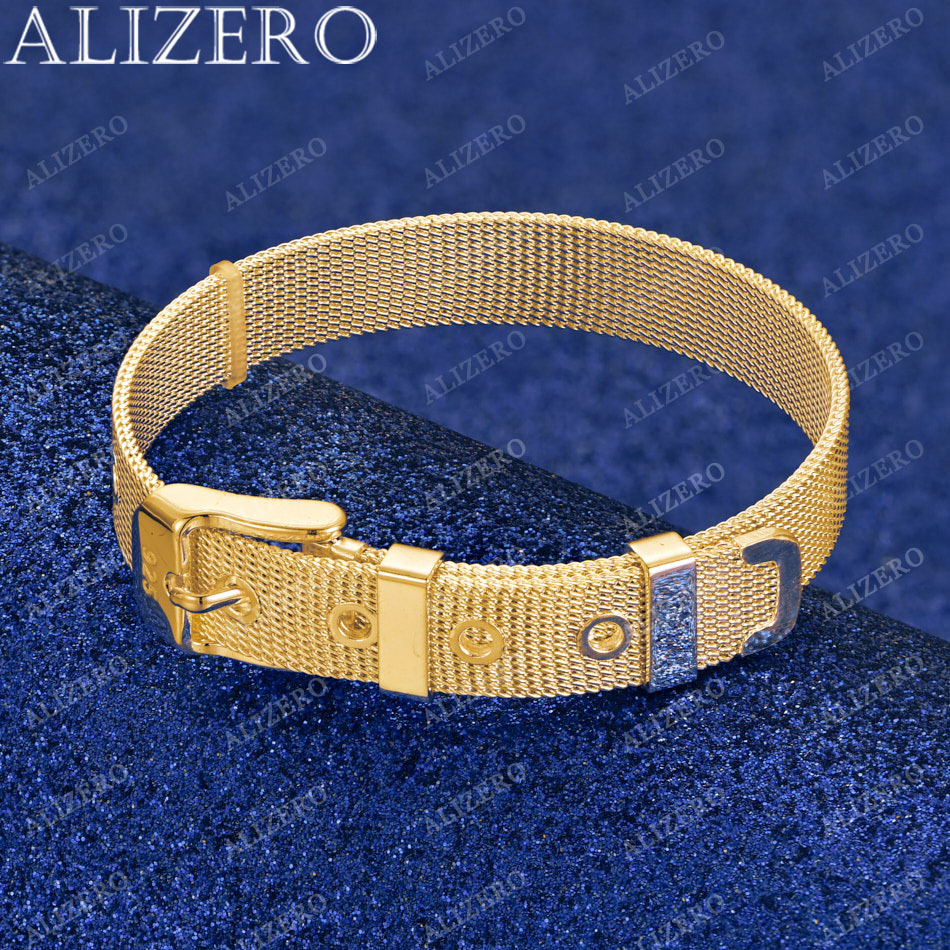 ALIZERO 18K 골드 시계 스트랩 Bangles  - Fine Jewelry Watches Women 리뷰 및 가격