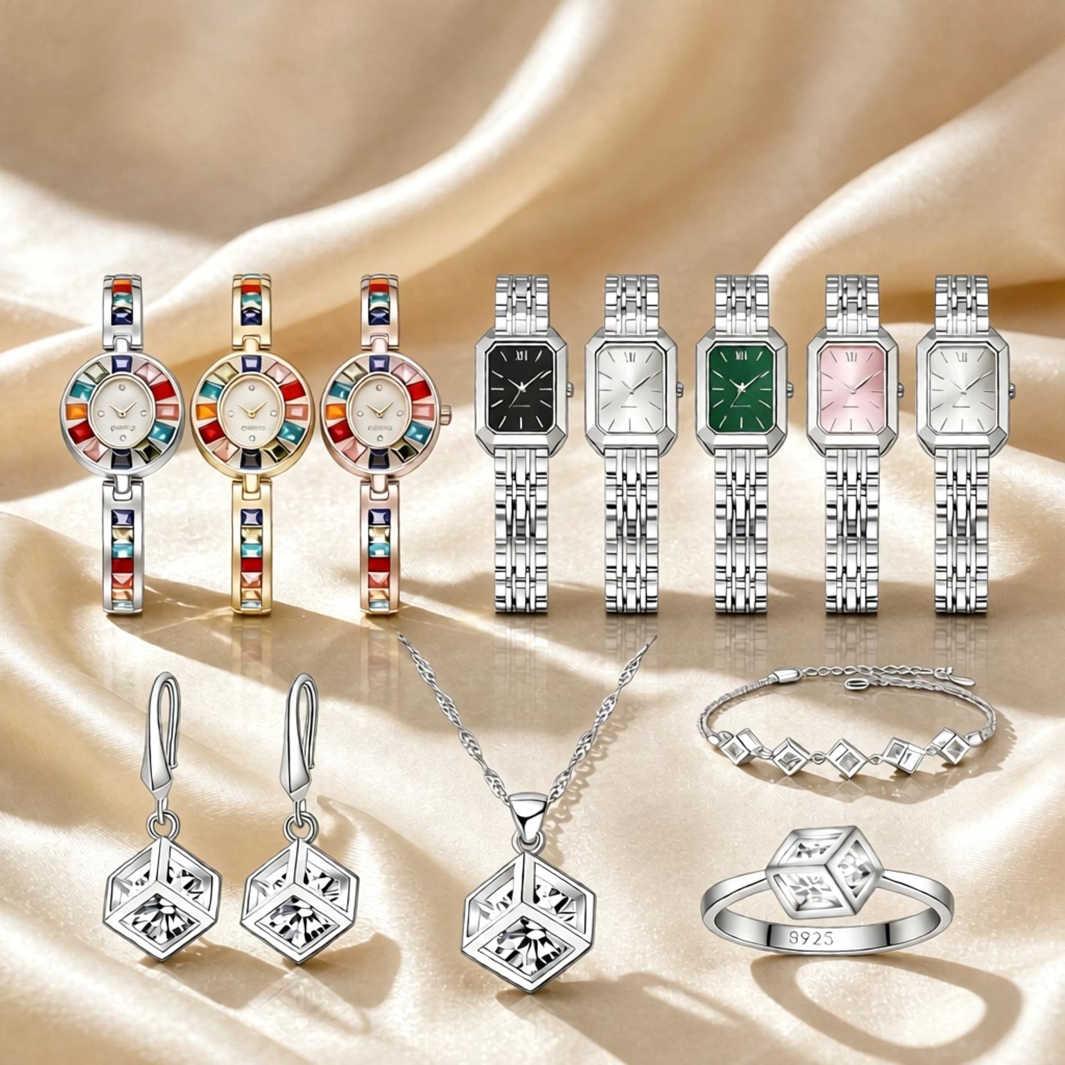 럭셔리 925 스털링 실버 기하학 크리스탈 지르콘 목걸 - Best Jewelry Watches For Women 리뷰 및 가격