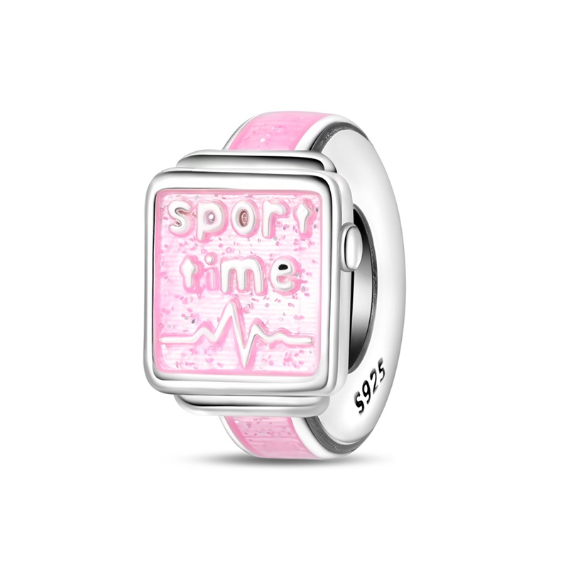925 스털링 실버 스포츠 손목시계 참 비즈 여성용 오 - Fine Jewelry Watches Women 리뷰 및 가격
