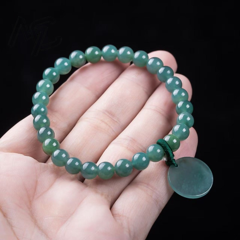 천연 비취 블루 워터 노씽 플라크 비즈 핸드 니팅 팔찌 - Luxury Gifts Jewelry & Watches Namfleg Mostar 리뷰 및 가격