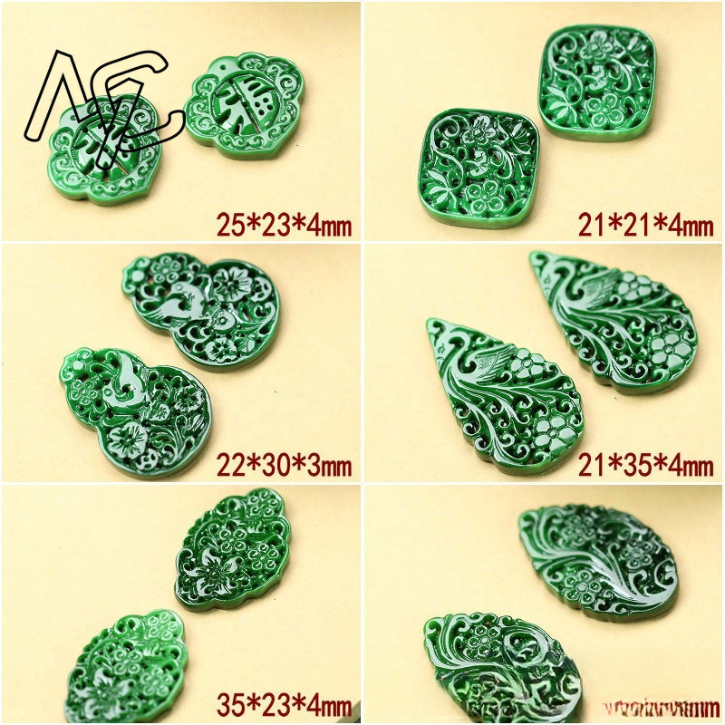 2pcs DIY 천연 드라이 그린 에메랄드 할로우 아웃 - Luxury Gifts Jewelry & Watches Namfleg Mostar 리뷰 및 가격