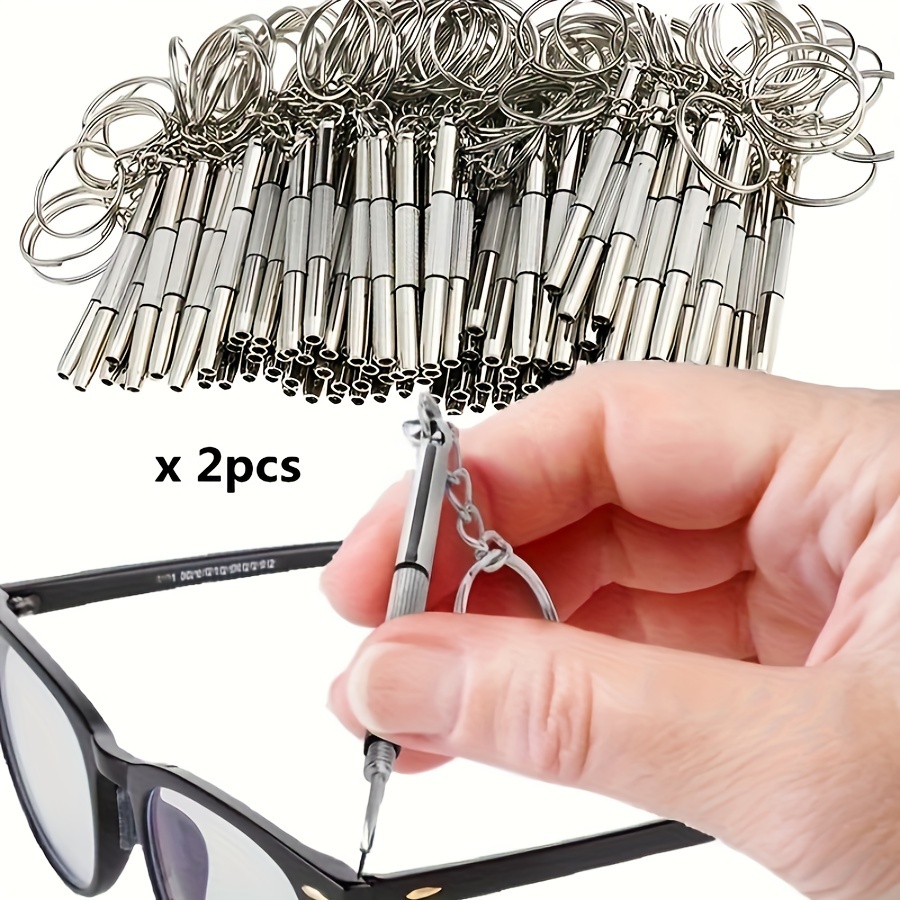 강철 안경 드라이버 2개, 안경 드라이버, 열쇠고리가  - Watch Repair Tool Kit 리뷰 및 가격
