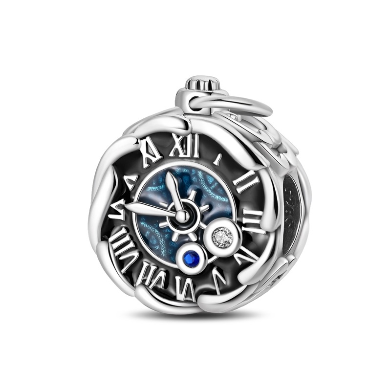 925 스털링 실버 참 비즈 CZ 지르콘 레트로 포켓  - Fine Jewelry Watches Women 리뷰 및 가격