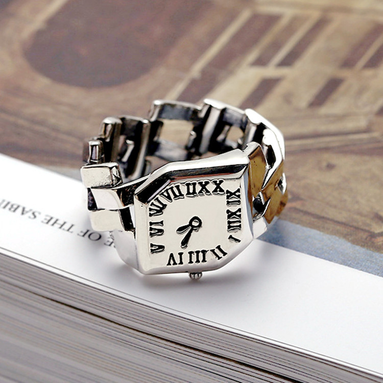 925 스털링 실버 쿠바 체인 시계 여성 반지 웨딩 빈 - Fine Jewelry Watches Women 리뷰 및 가격