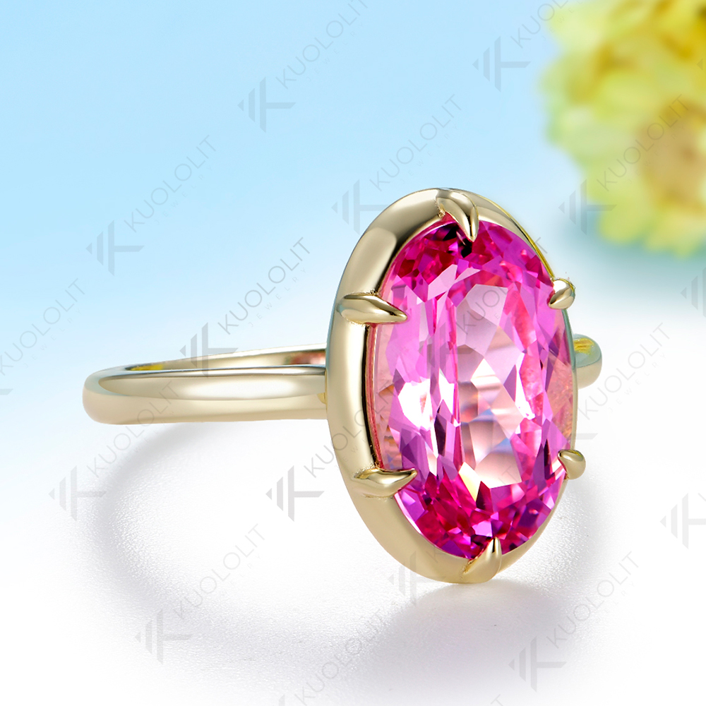 5.5CT 페어 컷 랩 그로운 핑크 사파이어 여성용 맞 - Luxury Gifts Jewelry & Watches Namfleg Mostar 리뷰 및 가격